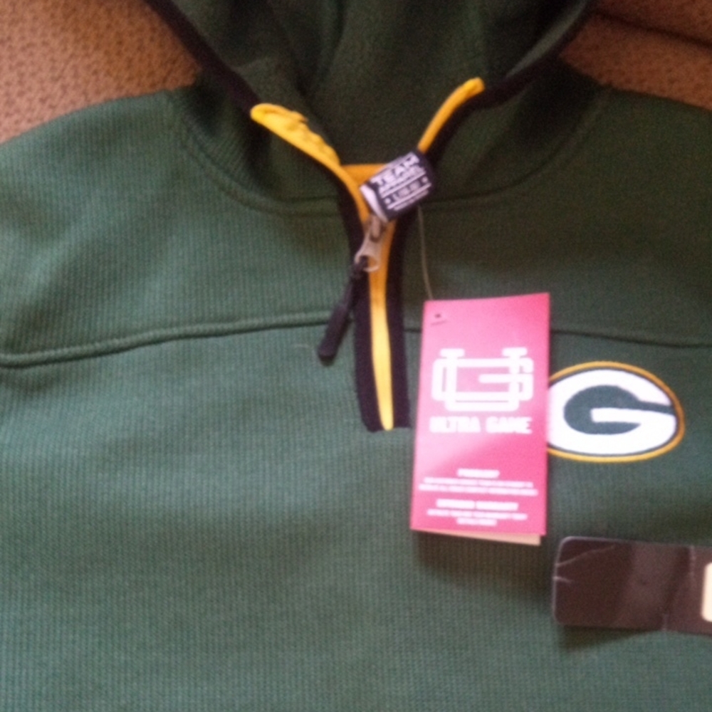 Boys Large (14-6) Green Pullover Sweatshirt Hoodie